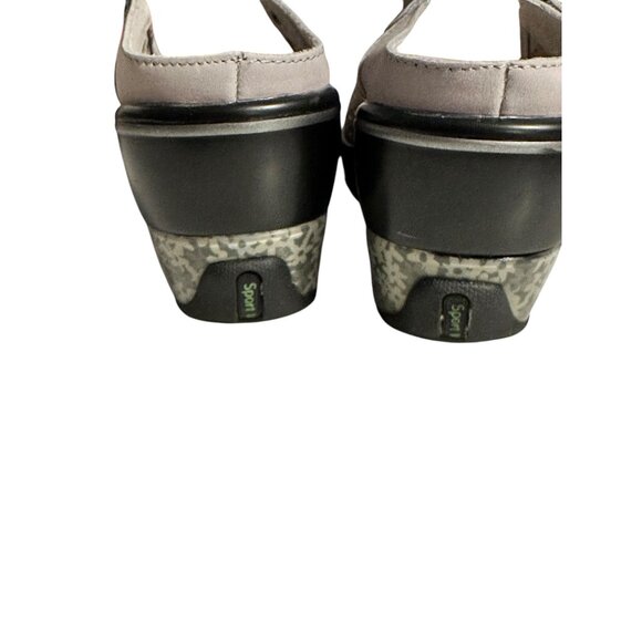 💰BOGO💰 Jambu Womens Peep Toe Mary Jane Wedge Sandals Beige Size 9.5 - Picture 4 of 7